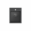 QUADRON JOHNNY 90 GraniteQ zlewozmywak granitowy black dotted (czarny) 1-komorowy z/o (39x50x20), z syfonem stal szlachetna HCQJ3950CZK